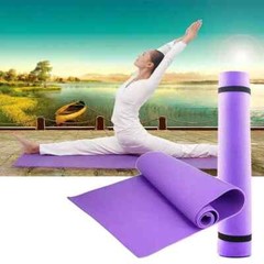 Yoga Mat Exercise Fitness Pilates Camping Gym Pad Non-Slip Foam 173x61x0.4cm