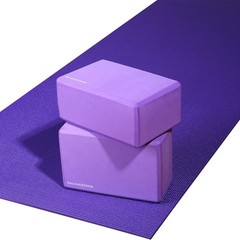 Fitvids 1/4” High Density Thick Non Slip Workout Yoga Mat & Carry Strap, Purple