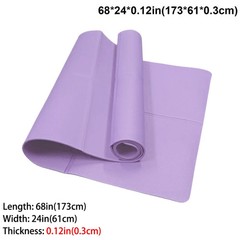 Foldable Yoga Mat EVA Non Slip Travel Exercise Fitness Pad 68×24 in 3mm 4mm 6mm