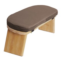 Modern Foldable Kneeling Meditation Bench with Cushion and Carrying Bag