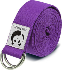 Yoga Strap for Stretching,Cotton Yoga Strap with Adjustable D-Ring Buckle,Non-El