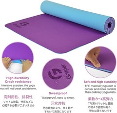 Thick Gym Exercise Mat Yoga Mat Pilates Workout Pad Non Slip Home Class Fitness