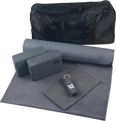 Clever Yoga – 7 Piece Yoga Kit for Women & Men, 6Mm Cushioned Mat, 2 Blocks, Str