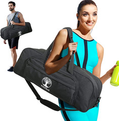 Yoga Mat Bag Carrier with 8-Pocket & Wet Pocket, Air Vent | Large Yoga Mat Holde