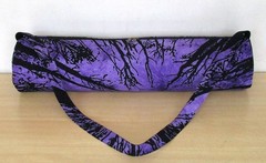 Indian Blue Tie Dye Forest Yoga Mat Carrier Bag Mandala Large Shoulder Strap