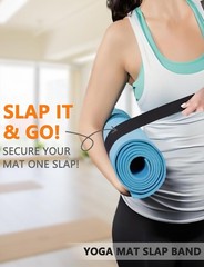2 Pcs Yoga Mat Strap | for & Band | Secure 20in, Pink