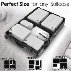 8-Piece Luxury Compression Packing Cubes & Bags for Travel – Maximize Spac