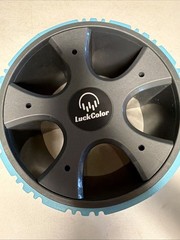 LuckColor Blue 9” Yoga Wheel w/Varied Tread (ST)