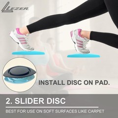 2 IN 1 Yoga Knee Pad Slider, Core Gliding Disc, Extra Thick Yoga Mat, Cushion…