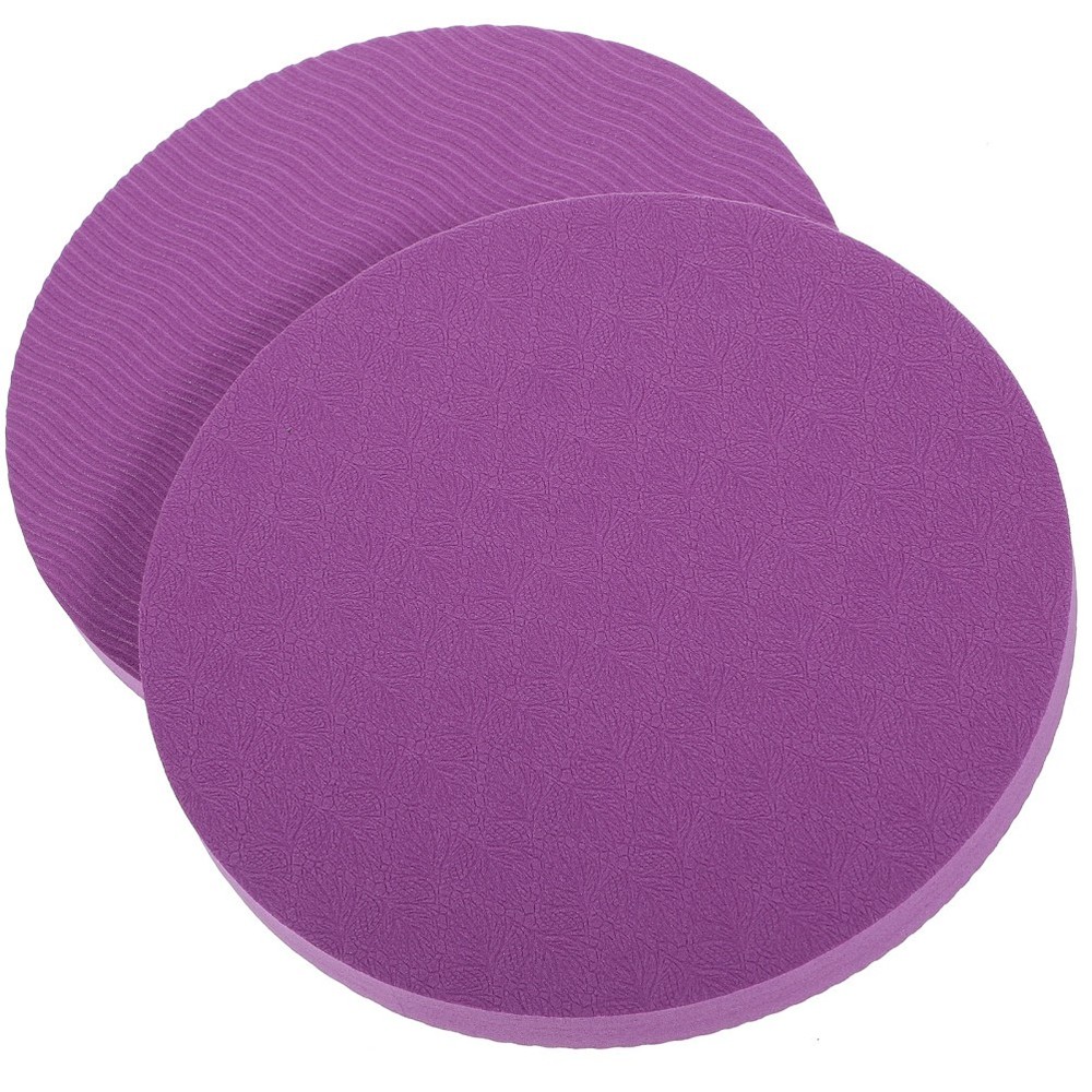 2Pcs Purple Yoga Kneeling Pads Durable Cushion for Fitness Workout
