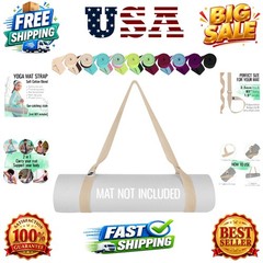Yoga Mat Strap – Extra Soft & Thick Cotton Carrier for All Mats | Adjustable …