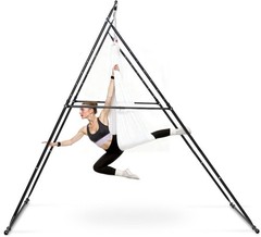 Yoga Stand Frame, 9.6 ft Aerial Silk Swing Stand, Max 551.2 lbs Load Capacity,