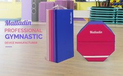 Folding Gymnastics Gym Exercise Aerobics Mat, 76″L x 30″W x 1.5″Th Folding