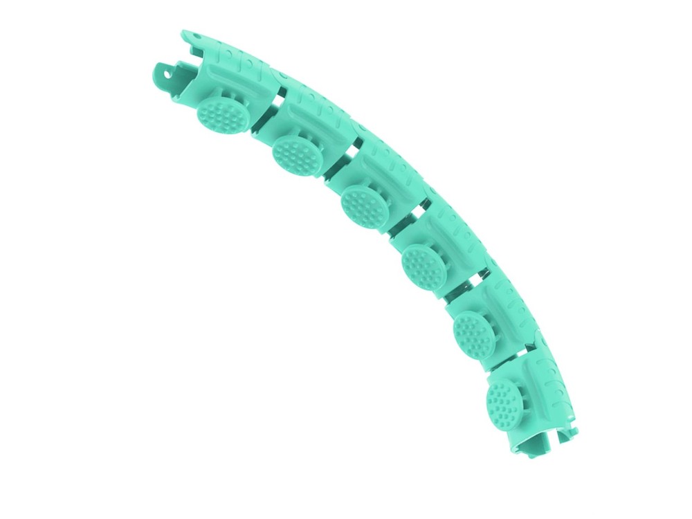 6 Extra Links Weighted Hula Circle-Plus Size Accessories for Adults Cyan