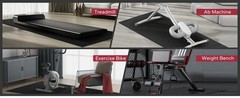 Treadmill Mat – 68″x24″x1/5″ Thick Non-Slip Foldable Exercise Equipment Mat for