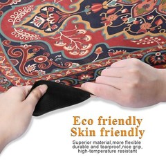 Kigai Yoga Mat Red Persian Design Fitness Mat Eco-Friendly Non Slip Portable …