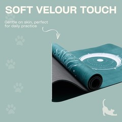 Yoga Mat With Strap 5mm Non Slip Suede & TPE – Eco-Friendly Fitness & Exercise