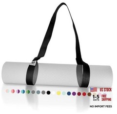 Yoga Mat Strap [MAT NOT Included] (2 Sizes) with Extra 64 IN 11. Just Black