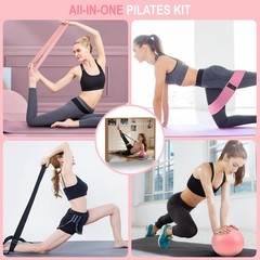 All-in-One Pilates Home Kit: Ring, Ball & Resistance Bands for Every Level