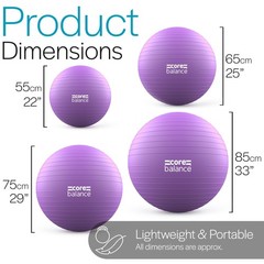 Pregnancy Ball with Air Pump – Ideal for Prenatal Yoga, Pilates, and Maternit…
