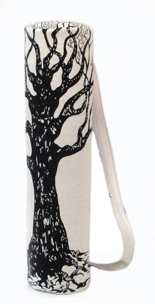 Indian White Tree Mandala Unisex Bags Shoulder Strap Yoga Mat Carrier Yoga Bags