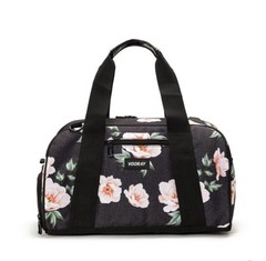 Vooray Burner Gym Duffel Bag, Gym Bag Rose Black 15.5″ x 9.5″ x 9.5″ NWOT