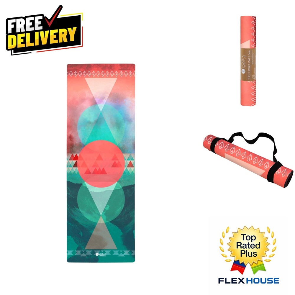 Eco Luxury 2-in-1 Yoga Mat + Towel for Hot Yoga & Power Sessions – 24”
