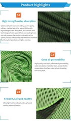 Cooling Towels 4 Pack, 40″ x 12″ Microfiber Neck Towels with Carry Bag & Clip…