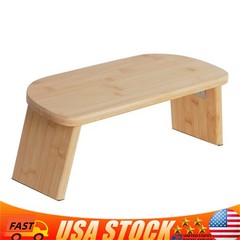 Folding Meditation Bench Portable Bamboo Kneeling Chair for Deep Meditation