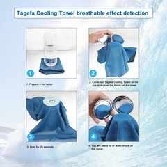 Tagefa Cooling Towel 20 Pack 40X12 Ice Towels 160Gsm Soft Breathable Super