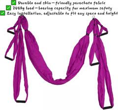 Anti-Gravity Aerial Yoga Hammock Stretch Strap(Purple)