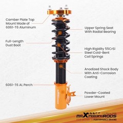 Coilovers for Honda Civic 2006-2011, for Acura CSX 2006-2011, Height Gold