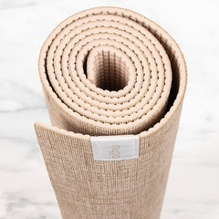 Jute Yoga Mat, High Performance Vegan Floor Exercise Mat, Eco Friendly Biodegrad
