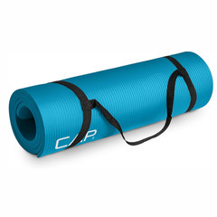 CAP Barbell 1/2″ Yoga Mat w/ Strap High Density Exercise Fitness Mat