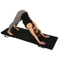 Tri-Fold Exercise Mat Yoga Pilates Gym Fitness Stretching Core Workouts New