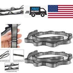 Wear Resistant Nylon Daisy Chain Straps for Anti Gravity Yoga 1.1m Grey