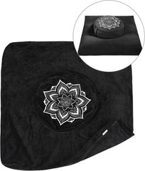 Meditation Luxury Velvet COVER Buckwheat Hulls Removable Machine-Washable NEW