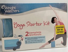 Weight Watchers Yoga Starter Kit 2 Complete Workouts DVD w/ Yoga Block & Strap