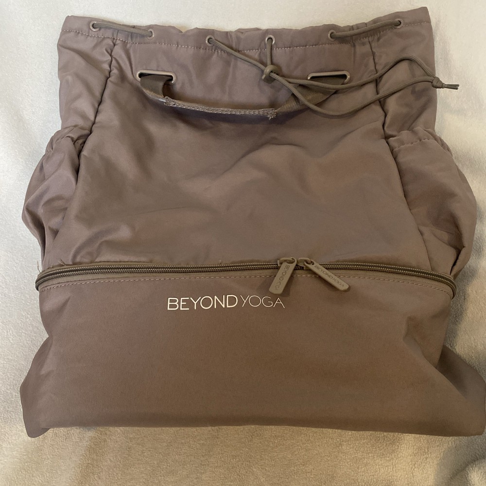 BEYOND YOGA Convertible Backpack Gym Bag Tote BIRCH (Taupe)