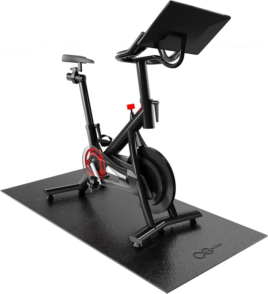 Bike Mat Compatible with Peloton Bike,Elliptical,Treadmill Mat, 6mm Thick, Under