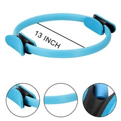 Stanz (TM) Blue Pilates Ring Fitness Circle for Strength Flexibility Posture …