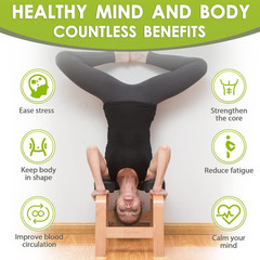 Yoga Headstand Bench – Inversion Chair for Stress Relief & Home Workouts