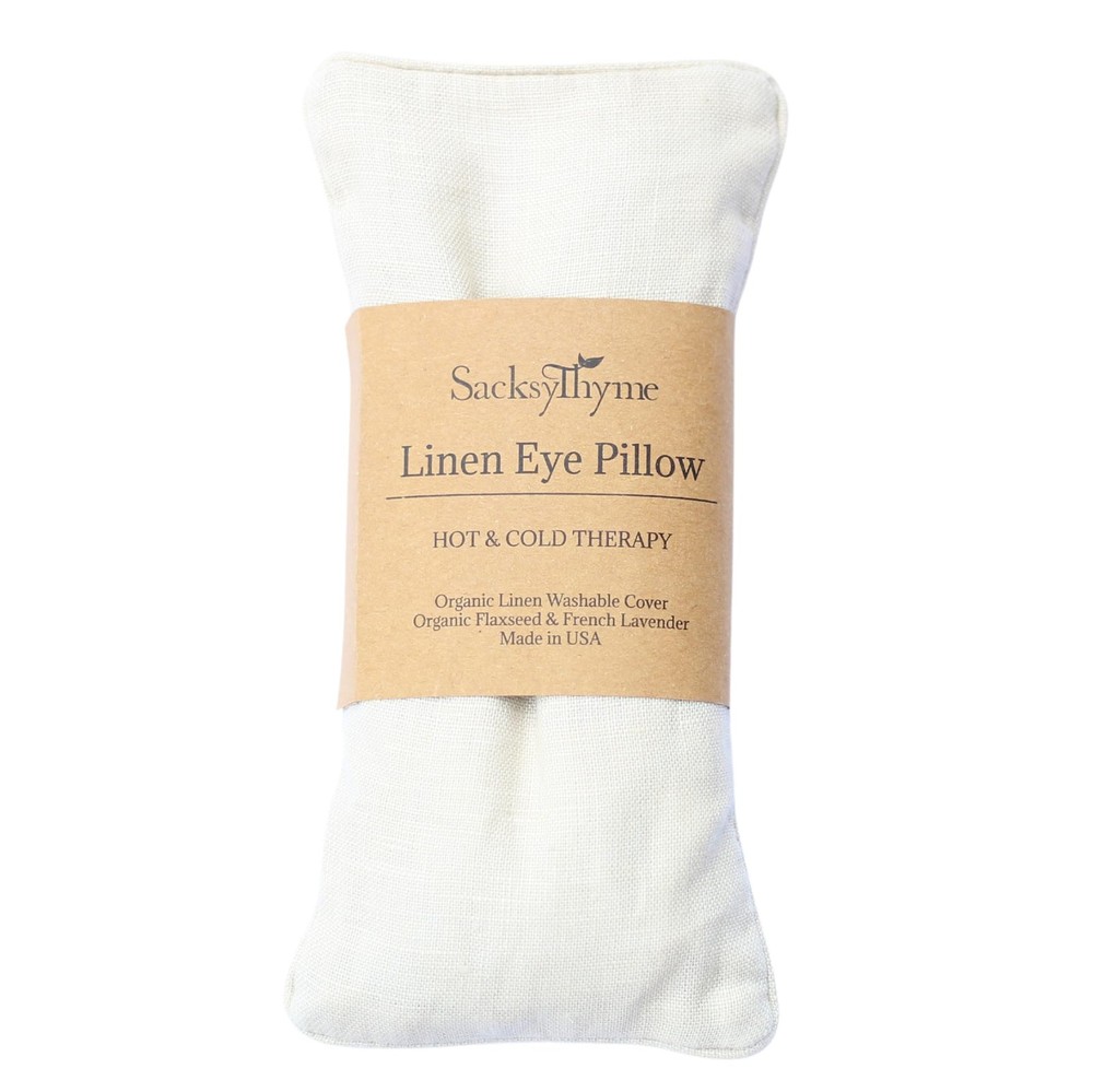 Organic Linen Eye Pillow – Specially Designed for Relaxation, Yoga, – Microwa…