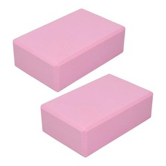Pink Yoga Block, Foam 2 Pack Foam Travel Yoga Pilates Blocks Stabilit?t Slip…