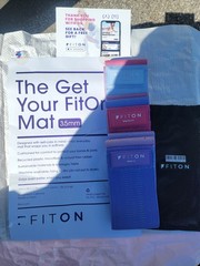 Fiton Yoga Mats W-Resistance Bands and Carry Strap includes Bonus Free Gift