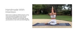 Y O Gayo Handmade Organic Yoga Mat made with 100% Organic Cotton Yoga Mat –