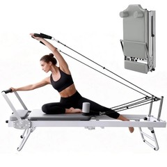 Pilates Reformer Foldable 550Lbs Reformer Machine for Home Full Body Training