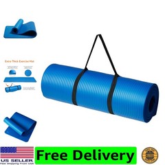 Extra Thick Exercise Yoga Mat with Carrying Strap