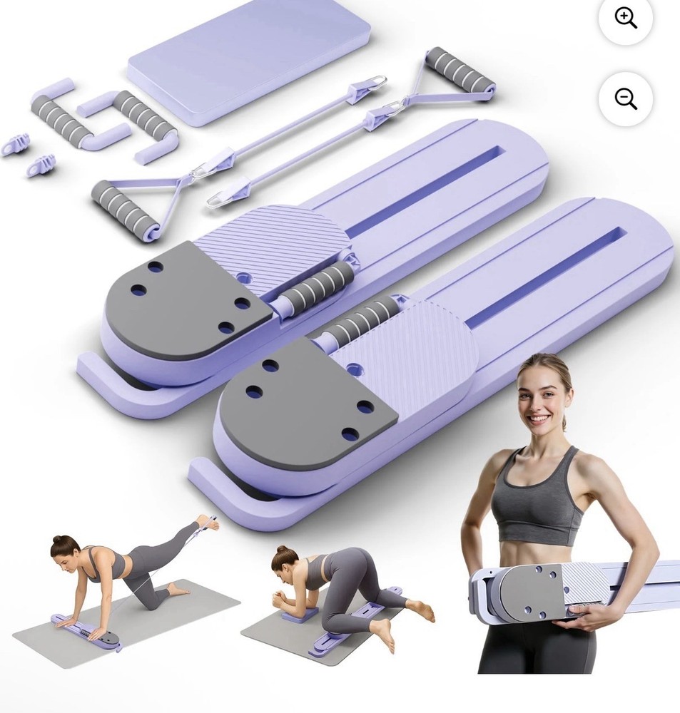 2-in-1 Pilates Split Ab Board Core Trainer w/ LCD Display Home Workout