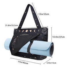 Yoga Mat Bag Tote Carriers With Zipper Pocket Pilates Gym Fitness Carrier